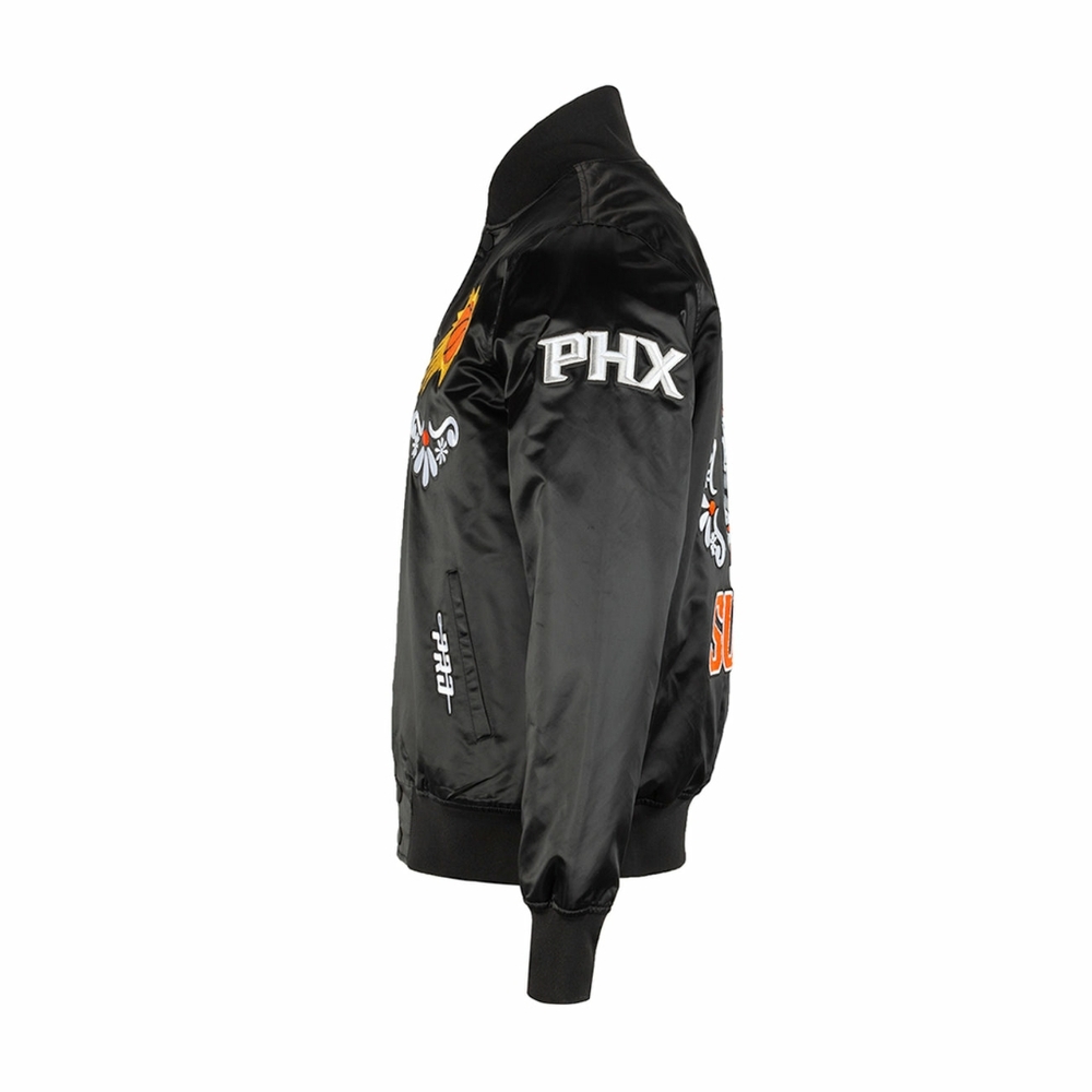 Pro Standard® Phoenix Suns Sugar Skull Embroidered Satin Bomber Jacket - Picture 4 of 4